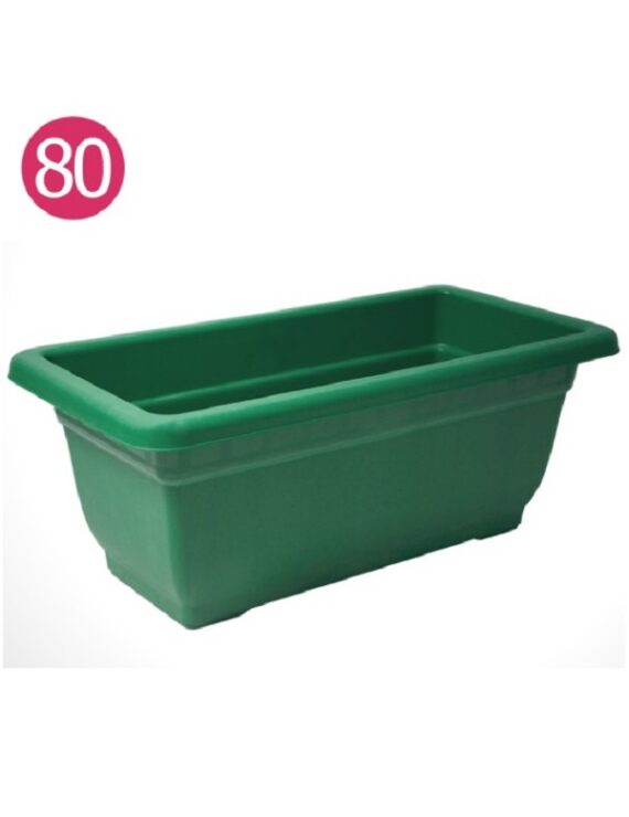 Floreira 80x30 verde plst