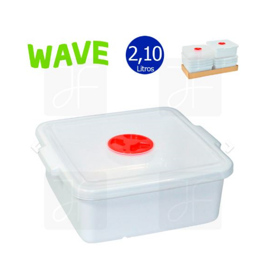 Caixa P/Microondas Wave Quad2.1L (21x19x7.8cm)
