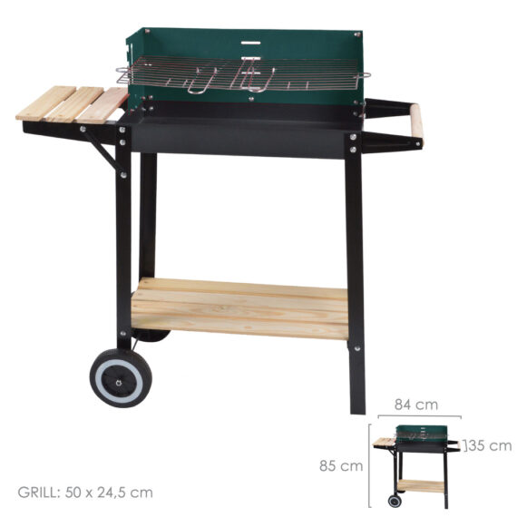 Barbeque Rectangular Yakama 85x35x84 cm