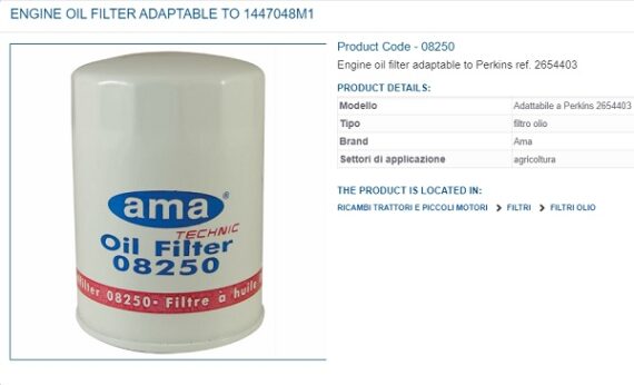 Filtro Oleo MF