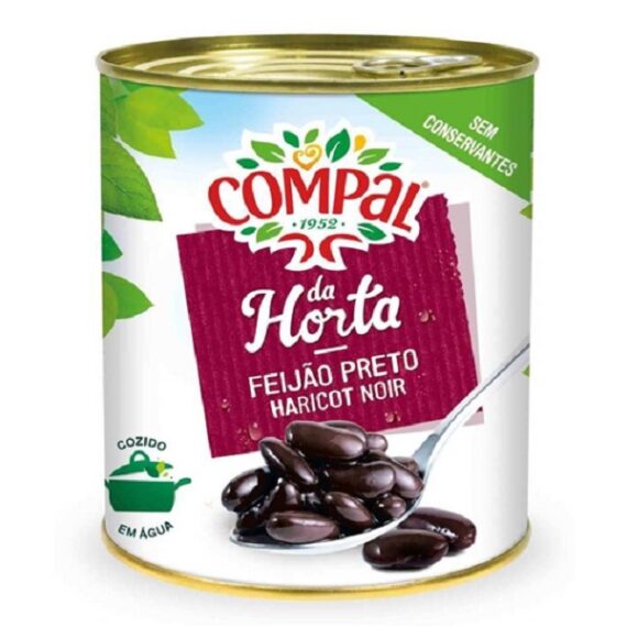 Feijão Preto Compal 845Gr