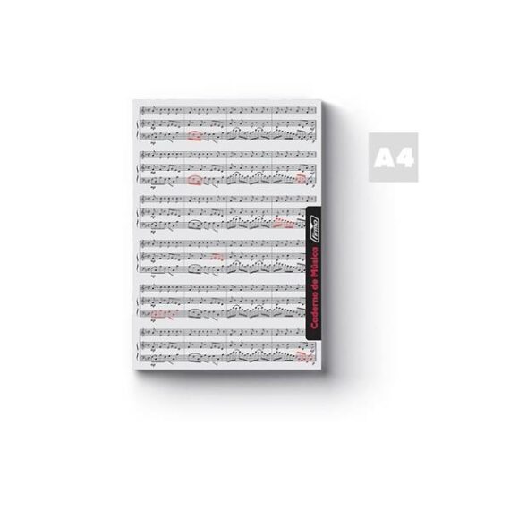 Caderno musica A40 20 fl