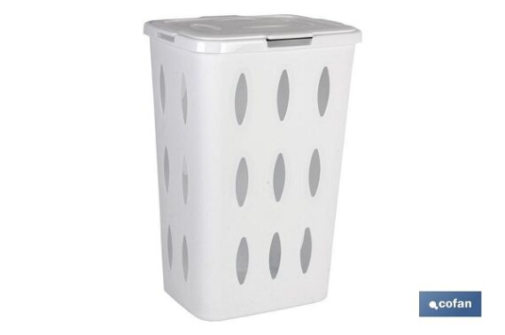 Cx.Arrumação Retang. Branco 60Lt