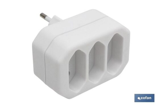 Adaptador 3 vias frontal