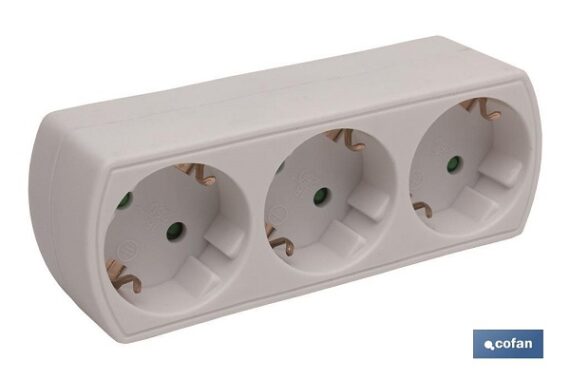 Adaptador 3 vias frontal