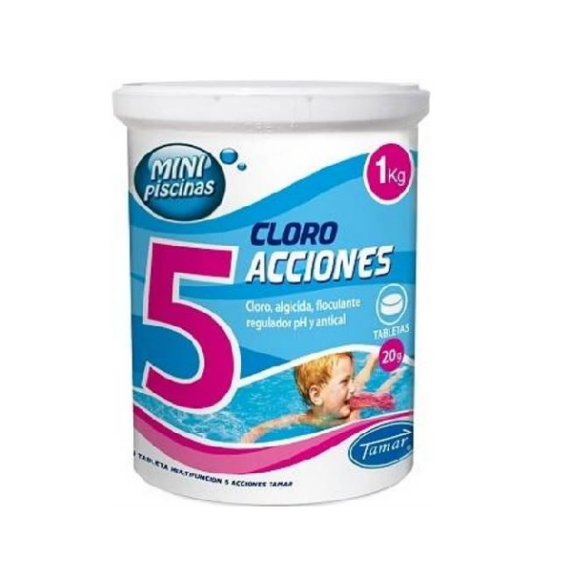 Cloro 5 Ações Pastilha(20gr) 1Kg - TAMAR