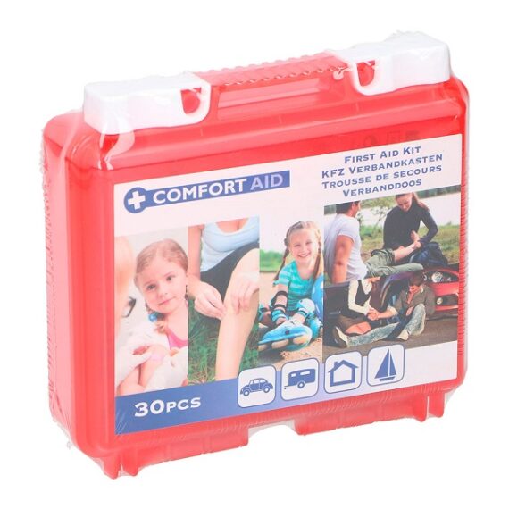 Kit primeiros socorros  30 peças