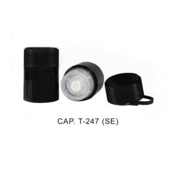 Caps T247 preto c/vertedor cx1000un