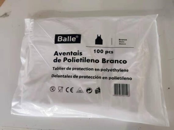 Avental branco r.d.e cx100