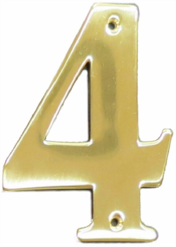 Algarismo latao nº4