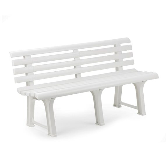 BANCO DE JARDIM COR: BRANCO 145x49x74cm MODELO: ORCHIDEA IPAE PROGARDEN