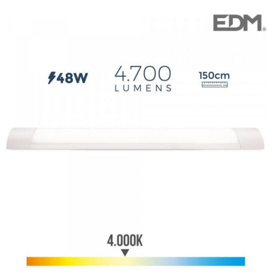 Armadura Eletronica Led 48W 4000K Luz Dia 4700L