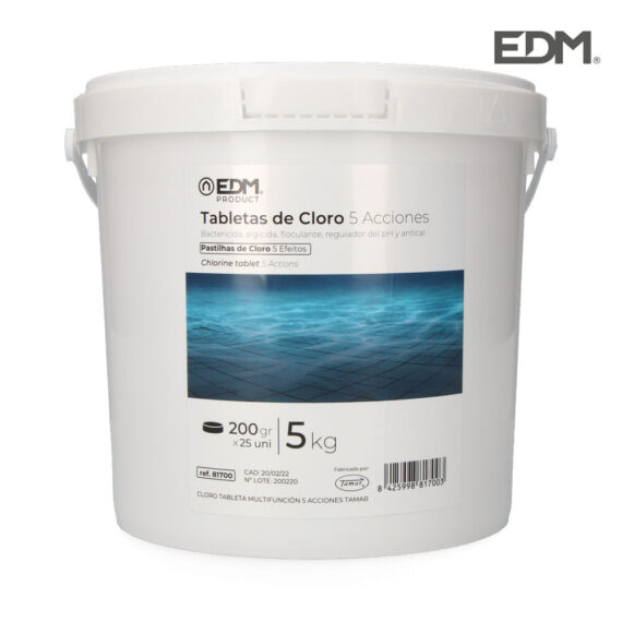 Cloro 5 Acções Tablete 5kg Fusão Edm