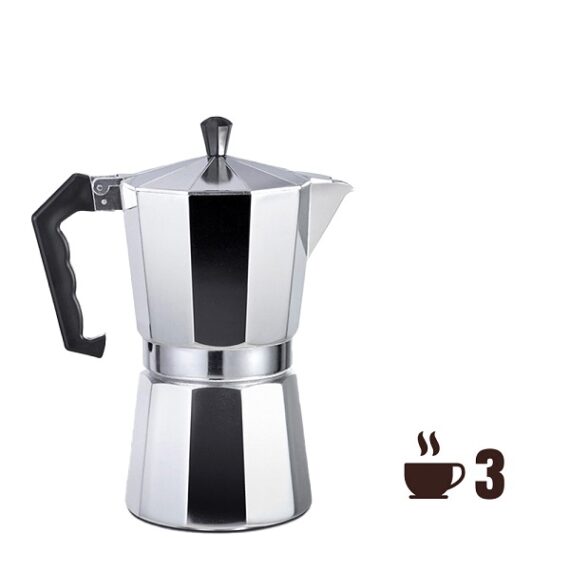 CAFETEIRA DE ALUMÍNIO DE 3 CHÁVENAS EDM