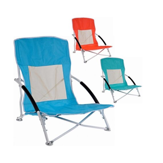 Cadeira de Praia Dobravel 50x40x65cm Cores Variadas