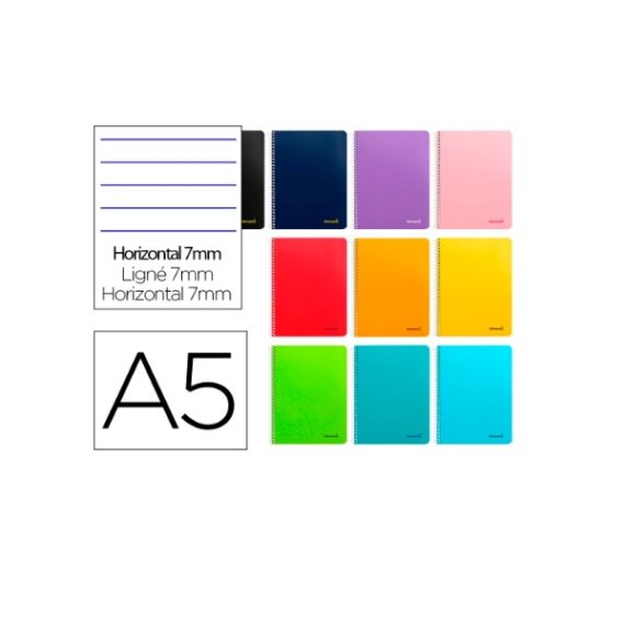 Caderno Espiral A5 Pautado Capa Suave 80f 60gr