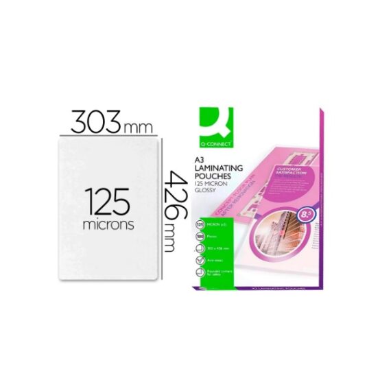 Bolsa Plastificar A3 125Microns cx100uni 303x426