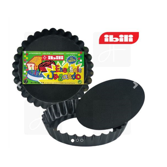 forma tarte canelada mini moka 12 cm ibili