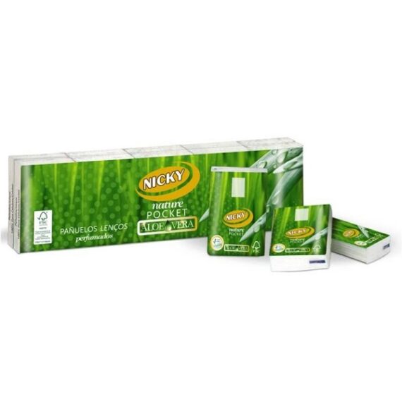 Lencos papel Nicky aloe 10