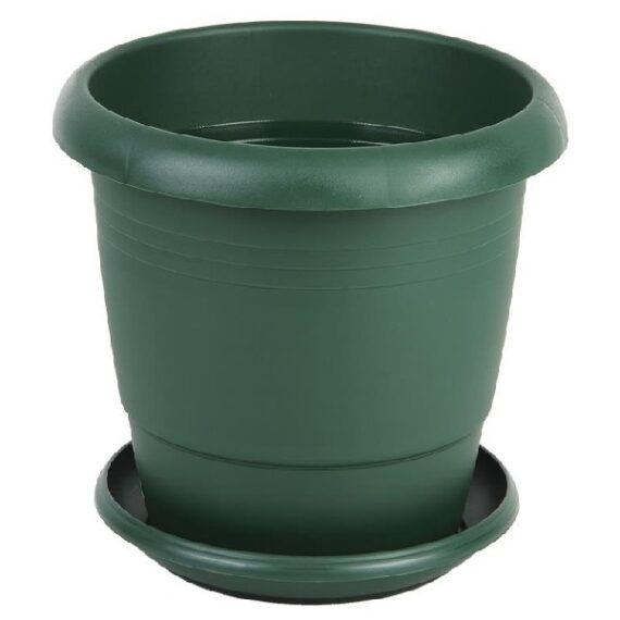 Vaso Verde 25x20.5cm + Prato 20.5