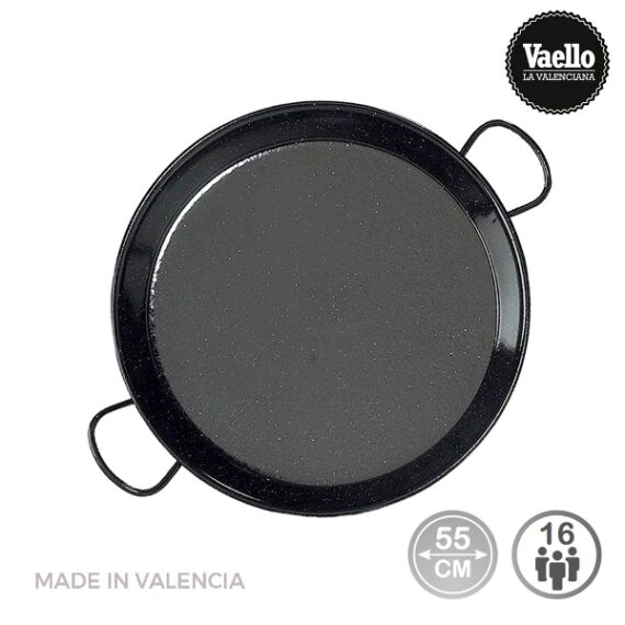 Frigideira p/ Paelha Aço Esmaltado 55cm