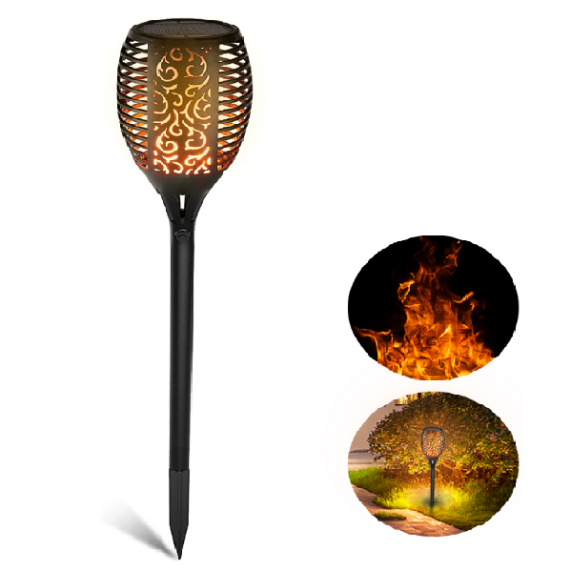 Estaca Solar Efeito Fogo 12x62.5cm 72L