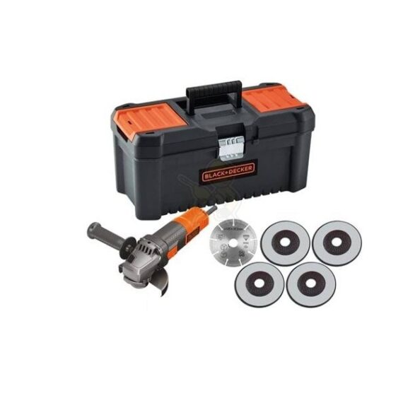 Rebarbadora 900W 125mm com Caixa de ferramentas BEG220KA5-QS