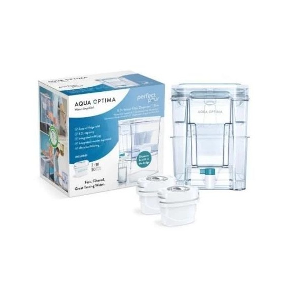 Deposito de Agua Filtrada Laica 8,2l Com 2 Filtros Aqua Optima